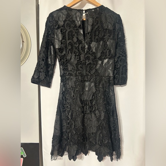 Zara leather and lace dress. - Picture 5 of 8